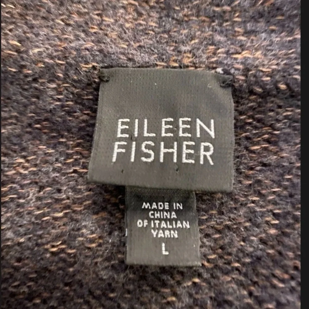 Eileen Fisher Cardigan One Button Merino Wool Blend Size Large - Picture 5 of 7